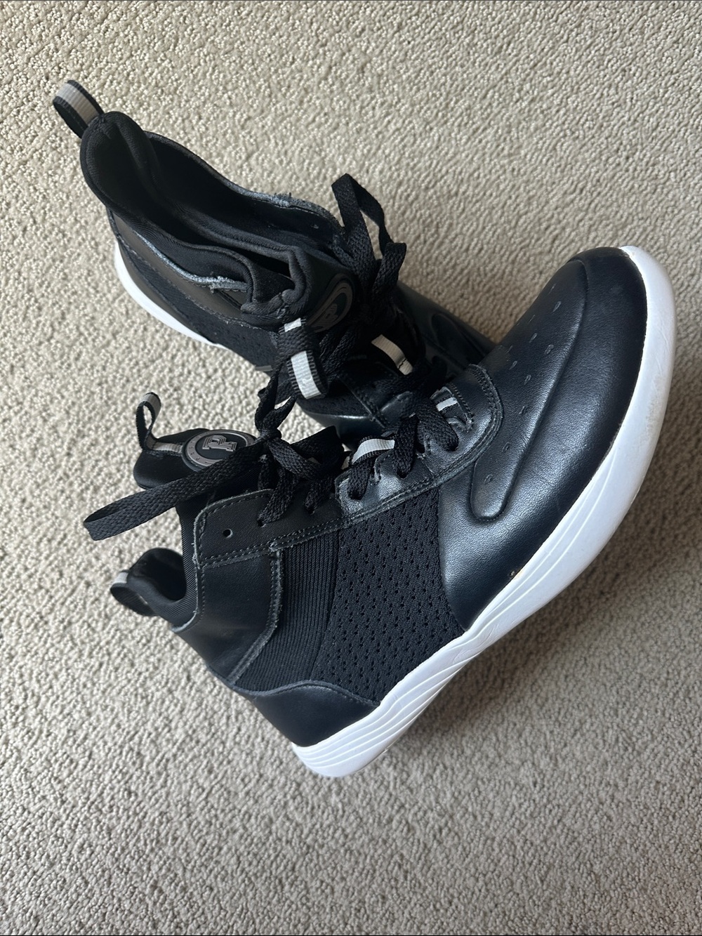 Pastry Black and White High-Top Sneakers